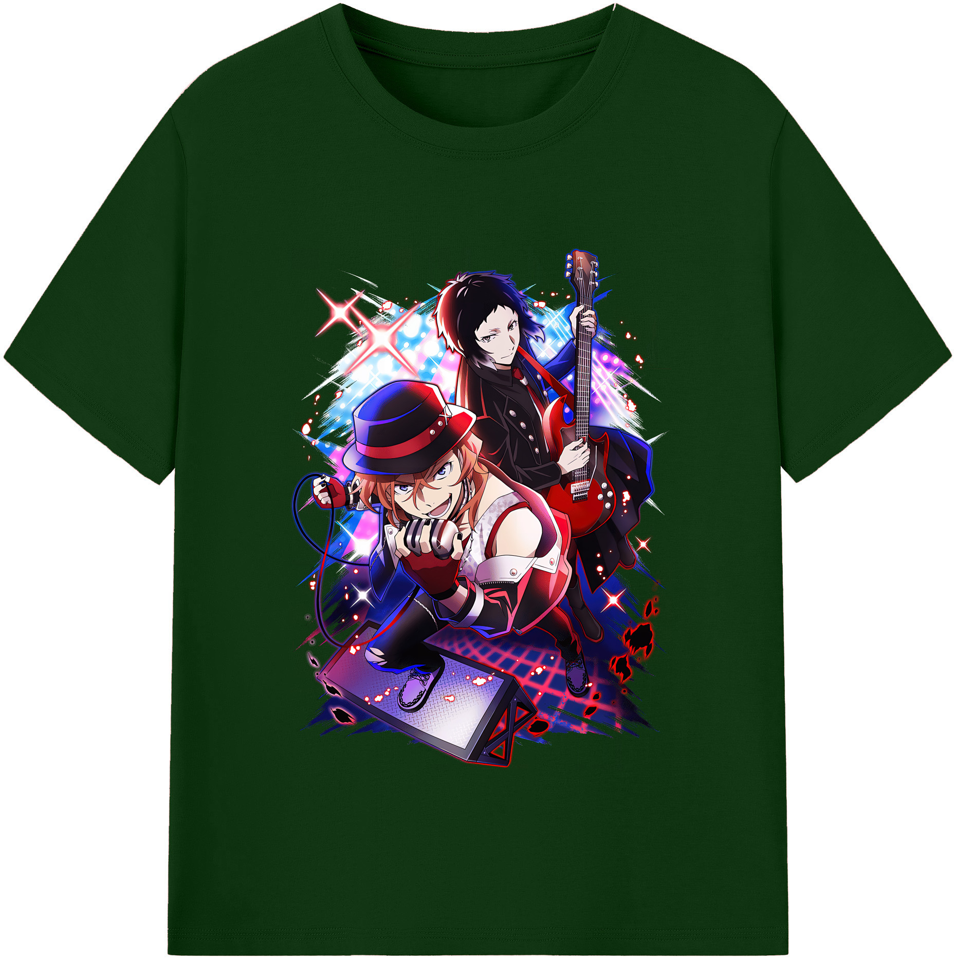 （画像用） 文豪ストレイドッグス Bungo Stray Dogs 綿100％半袖Tシャツ（フロントプリント）